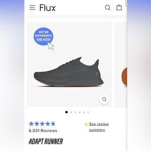 Flux Adapt Run Grey Gumball sole size 11.5M 13W